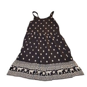 Old Navy Black and Cream Sleeveless Sundress